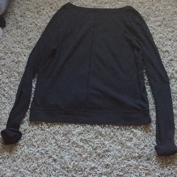 Pink, Black crew neck sweat shirt. Size: S - Picture 3 of 4